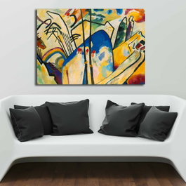 Wallity 70100KANDINSKY007 Lienzo Decorativo Vasili Kandinsky Multicolor 70 x 100 cm